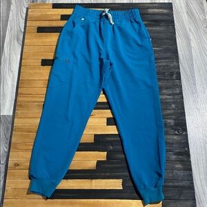 FIGS Zamora Jogger Scrub Pants Women’s Size M Alps BlueTechnical Collection R-17